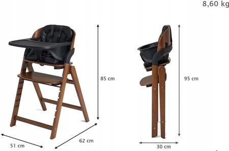 Future Design Krzesełko do karmienia Me&You Imperial Black