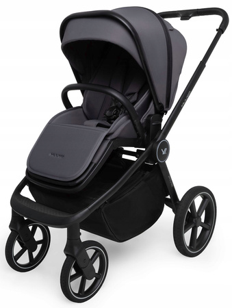 Wózek Muuvo FIVE 4w1 Iron Graphite Fotel Cybex Cloud G + baza Cybex G