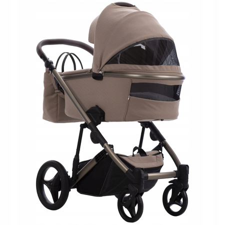 Wózek wielofunkcyjny Bebetto Loren Premium Class 3w1 Sand 02 Fotel Astrid