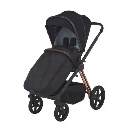 Wózek Espiro Miloo 2024 4w1 110 Diamond Black z Lionelo Astrid i-Size + Baza