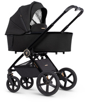 Wózek Venicci Tinum UPLINE All Black 3w1 z Joie i-Snug 2 i-Size + Adaptery