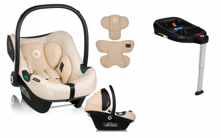 Wózek 4w1 Muuvo One Praline - Fotelik Astrid i-Size + Baza Isofix