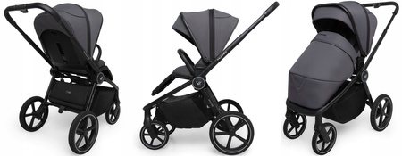 Wózek Muuvo FIVE 4w1 Iron Graphite Fotel Cybex Cloud G + baza Cybex G