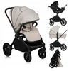 Wózek Lionelo Mika Plus 3w1 - Beige Sand z Fotelikiem Astrid i-Size Beige Sand