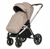 Wózek Adamex SPARK CHAMPAGNE LATTE 4w1 z Astrid i-Size + Baza ISOFIX