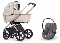 Wózek Venicci Tinum UPLINE Stone Beige 3w1 z Cybex Cloud G i-Size