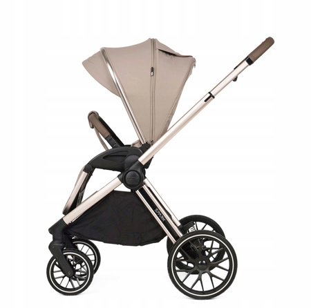 Wózek Adamex SPARK CHAMPAGNE LATTE 3w1 Fotel Astrid i-Size