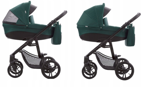 Wózek Bebetto Holland 2w1 01/CZARNY + Adaptery Maxi Cosi