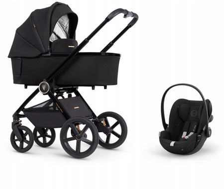 Wózek Venicci Tinum UPLINE All Black 3w1 z Cybex Cloud G i-Size