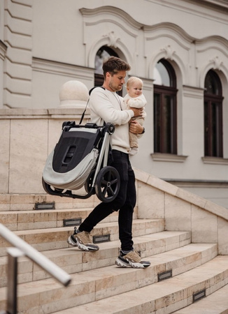 Wózek Venicci Tinum UPLINE Moonstone 4w1 Cybex Cloud G baza Cybex G