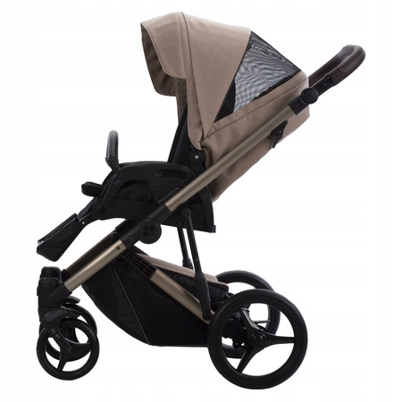 Wózek wielofunkcyjny Bebetto Loren Premium Class 3w1 Sand 02 Fotel Astrid