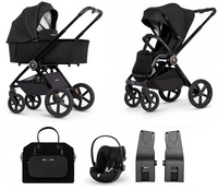 Wózek Venicci Tinum UPLINE All Black 4w1 Cybex Cloud G Baza Cybex G