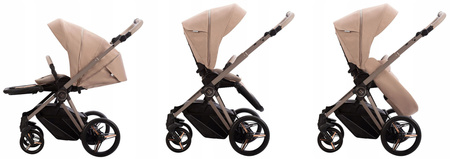 Wózek BEBETTO MONTI 4w1 04/KASZMIR z FOTELEM ASTRID I-SIZE + BAZA ISOFIX