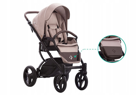 Wózek Bebetto Luca 30 3w1 Fotel Cybex Aton S2