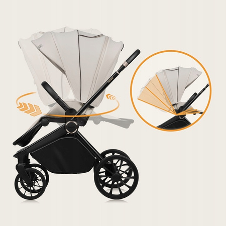 Wózek dziecięcy Lionelo Mika Plus 2w1 - Beige Sand + Adaptery