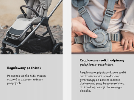 Wózek 4w1 MAST M5x - LION - Fotelik Moxie i-size + Baza Obrotowa 360