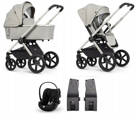 Wózek Venicci Tinum UPLINE Moonstone 4w1 Cybex Cloud G baza Cybex G