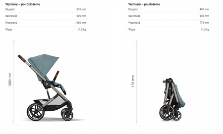 Wózek Cybex Balios S Lux 2w1 Stone Grey