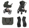 Wózek Espiro Miloo 4w1 104 Luxury Green Adaptery Cybex Cloud G baza Cybex G