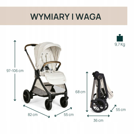Wózek Chicco Bellagio 4w1 Amber Glow Fotel Moxie 360 i-Size