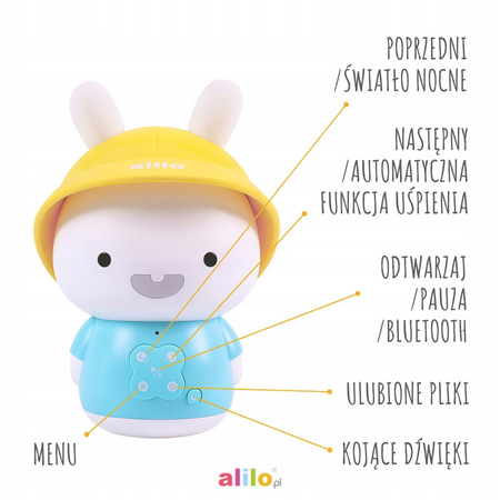 Alilo Króliczek Baby Bunny G9S+ - różowy