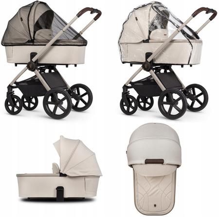 WÓZEK VENICCI UPLINE 2 All Black 4W1 z CYBEX CLOUD G + BAZA G
