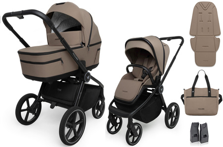 Wózek Muuvo FIVE 4w1 Mokka Fotel Astrid i-Size + Baza ISOFIX