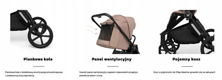 Wózek spacerowy MUUVO GO - Taupe