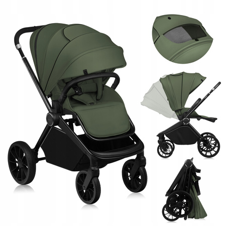 Wózek spacerowy Lionelo Mika Plus - Green Olive