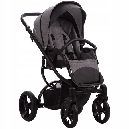 Wózek Bebetto Holland 2w1 01/CZARNY + Adaptery Maxi Cosi