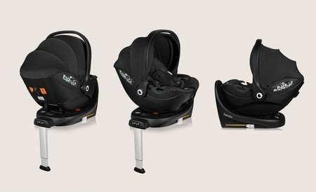 Wózek 4w1 Carrello ULTRA 6527 2025 Soft Beige Fotel Moxie 360 i-Size ISOFIX