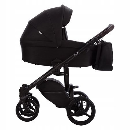 Wózek Bebetto Luca 33 3w1 Oryginalny Fotel Cosmo Black Adaptery i-Size