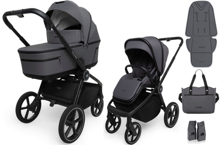 Wózek Muuvo FIVE 4w1 Iron Graphite Fotel Cybex Cloud G + baza Cybex G