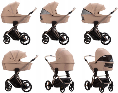 Wózek BEBETTO MONTI 4w1 04/KASZMIR z FOTELEM ASTRID I-SIZE + BAZA ISOFIX