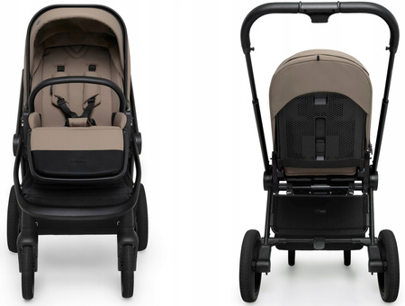 Wózek Muuvo FIVE 4w1 Mokka Fotel Astrid i-Size + Baza ISOFIX
