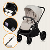 Wózek Lionelo Mika Plus 3w1 - Beige Sand z Fotelikiem Astrid i-Size Beige Sand