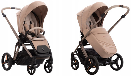 Wózek BEBETTO MONTI 4w1 04/KASZMIR z FOTELEM ASTRID I-SIZE + BAZA ISOFIX