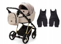 Wózek Adamex Blanc Special Edition PS-532 2w1 + Adaptery