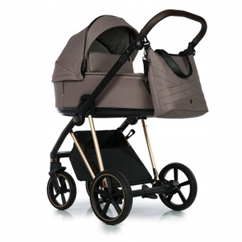 Wózek 2w1 Roan Ivi 2.0 Cocoa/Rose Gold + Adaptery Maxi Cosi