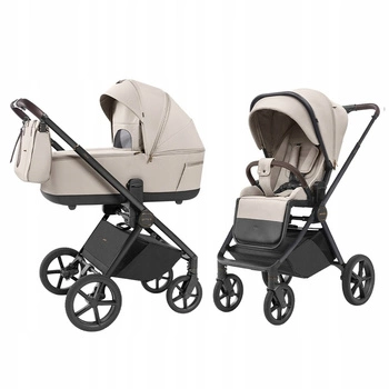 Wózek 2w1 Carrello ULTRA 6527 2025 Ice Grey Torba Adaptery