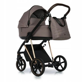 Wózek 4w1 Roan Ivi 2.0 Cocoa/Rose Gold Fotel Cybex Cloud G Plus Baza G
