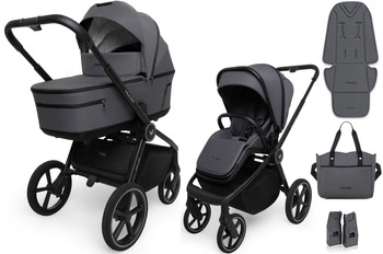 Wózek Muuvo FIVE 4w1 Iron Graphite Fotel Cybex Cloud G + baza Cybex G