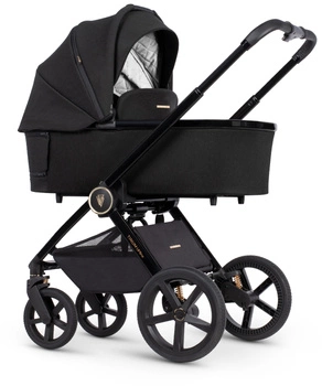 Wózek Venicci Tinum UPLINE All Black 4w1 z Lionelo Astrid i-Size + Baza Isofix