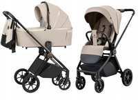 Wózek dziecięcy Carrello Ultra CRL-6525 3w1 + Adaptery Cosmic Beige Fotel Astird i-Size