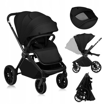 Wózek spacerowy Lionelo Mika Plus Black Onyx