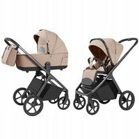 Wózek Carrello Vector 6551 3w1 Mellow Beige Fotel Astrid i-Size Adaptery
