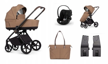 Wózek Venicci Claro Caramel 4w1 Cybex Cloud G baza Cybex G